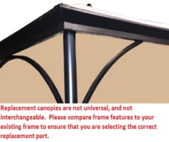 Somserset Gazebo Beige Replacement Riplock Canopy & Side Mosquito Netting Set -Garden Oasis 810549331 3