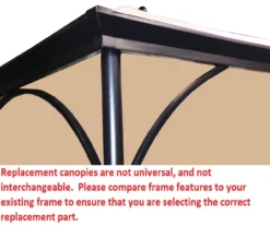 Somerset Gazebo Replacement Riplock Canopy -Garden Oasis 810549333 4