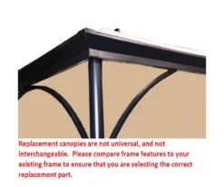 Somerset Gazebo Canyon Stripe Replacement Canopy -Garden Oasis 810549339 41