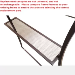 Dome Top Grill Gazebo Beige Replacement Canopy -Garden Oasis 810549341 6