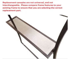 Dome Top Grill Gazebo Beige Replacement Canopy -Garden Oasis 810549341 61