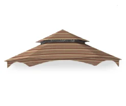 Southbay Gazebo Canyon Stripe Replacement Canopy -Garden Oasis 810549351 11