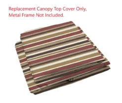 Southbay Gazebo Canyon Stripe Replacement Canopy -Garden Oasis 810549351 21