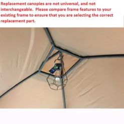 Pinehurst Grill Gazebo Beige Replacement Canopy -Garden Oasis 810549353 6