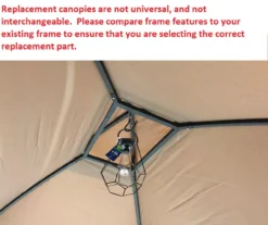 Pinehurst Grill Gazebo Replacement Riplock Canopy -Garden Oasis 810549357 51