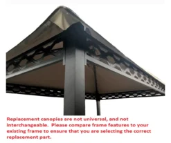 Pinehurst Grill Gazebo Beige Damask Replacement Canopy -Garden Oasis 810549360 61