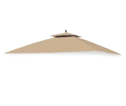 Augusta Gazebo Beige Replacement Canopy -Garden Oasis 810549365 11