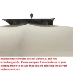 Augusta Gazebo Beige Replacement Canopy -Garden Oasis 810549365 5
