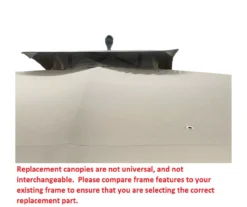 Augusta Gazebo Beige Replacement Canopy -Garden Oasis 810549365 51