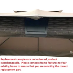Augusta Gazebo Beige Replacement Canopy -Garden Oasis 810549365 7