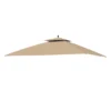 Augusta Gazebo Beige Replacement Riplock Canopy -Garden Oasis 810549366 1