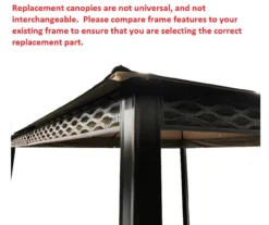 Pinehurst Gazebo Beige Replacement Canopy -Garden Oasis 810549369 51