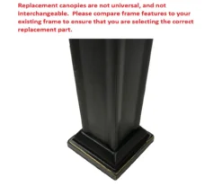 Pinehurst Gazebo Beige Replacement Riplock Canopy & Side Mosquito Netting Set -Garden Oasis 810549371 61