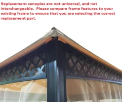 Windsor Dome Gazebo Replacement Riplock Canopy -Garden Oasis 810549376 61