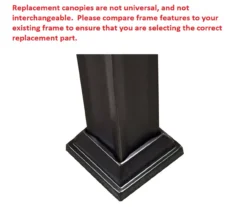 Windsor Dome Gazebo Beige Damask Replacement Canopy -Garden Oasis 810549379 51