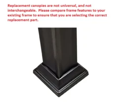 Windsor Dome Gazebo Midnight Blue Trellis Replacement Canopy -Garden Oasis 810549380 51