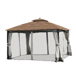 Windsor Dome Gazebo Canyon Stripe Replacement Canopy -Garden Oasis 810549382 3