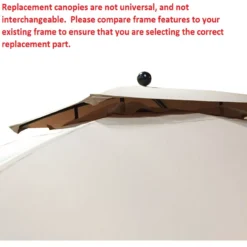 Windsor Dome Gazebo Canyon Stripe Replacement Canopy -Garden Oasis 810549382 4