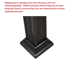 Windsor Dome Gazebo Canyon Stripe Replacement Canopy -Garden Oasis 810549382 51