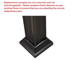 Windsor Dome Gazebo Stone Stripe Replacement Canopy -Garden Oasis 810549383 51