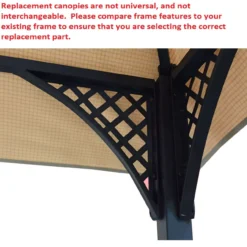 Windsor Grill Gazebo Replacement Riplock Canopy -Garden Oasis 810549388 3