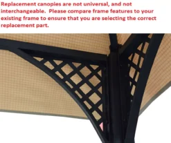 Windsor Grill Gazebo Replacement Riplock Canopy -Garden Oasis 810549388 31