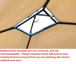 Windsor Grill Gazebo Replacement Riplock Canopy -Garden Oasis 810549388 41