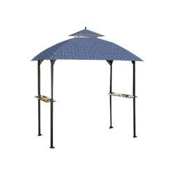 Windsor Grill Gazebo Midnight Blue Trellis Replacement Canopy -Garden Oasis 810549391 8