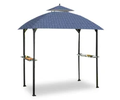 Windsor Grill Gazebo Midnight Blue Trellis Replacement Canopy -Garden Oasis 810549391 81