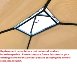 Windsor Grill Gazebo Palm Leaves Replacement Canopy -Garden Oasis 810549392 41