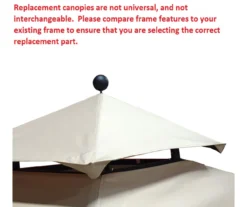 Windsor Grill Gazebo Palm Leaves Replacement Canopy -Garden Oasis 810549392 71