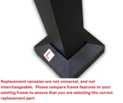 Windsor Grill Gazebo Canyon Stripe Replacement Canopy -Garden Oasis 810549393 61