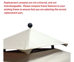 Windsor Grill Gazebo Canyon Stripe Replacement Canopy -Garden Oasis 810549393 71