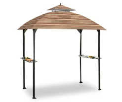 Windsor Grill Gazebo Canyon Stripe Replacement Canopy -Garden Oasis 810549393 81