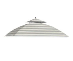 Windsor Grill Gazebo Stone Stripe Replacement Canopy -Garden Oasis 810549394 11