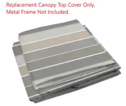 Windsor Grill Gazebo Stone Stripe Replacement Canopy -Garden Oasis 810549394 21