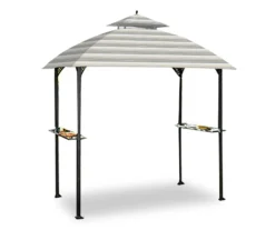 Windsor Grill Gazebo Stone Stripe Replacement Canopy -Garden Oasis 810549394 81
