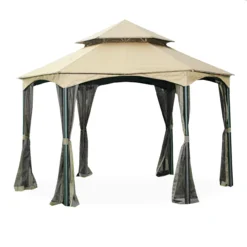 Southbay Gazebo Beige Replacement Canopy -Garden Oasis 810549395 7