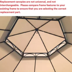 Southbay Gazebo Replacement Riplock Canopy -Garden Oasis 810549400 4