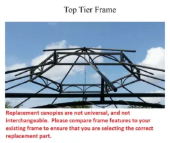 Southbay Gazebo Replacement Riplock Canopy -Garden Oasis 810549400 51