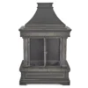 56.3" Eastlake Wood Burning Fireplace -Garden Oasis 810550372