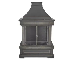 56.3" Eastlake Wood Burning Fireplace