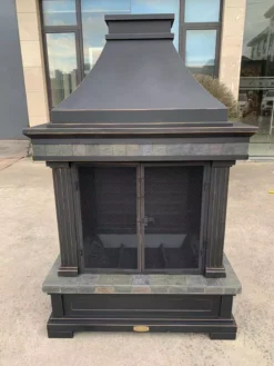 56.3" Eastlake Wood Burning Fireplace -Garden Oasis 810550372 6