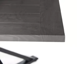 Autumn Cove Brown Wood Look Square Steel Patio Dining Table -Garden Oasis 810553658 2 1