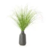 26" Tall Grass In Black Carved Circle Vase -Garden Oasis 810553841