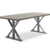 Sandpointe Brown Steel Rectangular Patio Dining Table -Garden Oasis 810554376