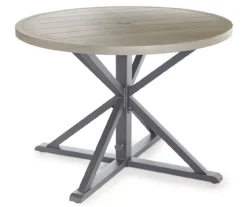 Broyhill Sandpointe Steel Round Patio Dining Table -Garden Oasis 810554377 1 1