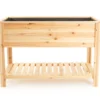 47.6" Wood Raised Garden Bed With Shelf -Garden Oasis 810555214