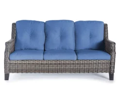 Real Living Rockbridge All-Weather Wicker Cushioned Patio Sofa & Ottoman Set -Garden Oasis 810555261 3