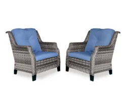 Real Living Rockbridge All-Weather Wicker Cushioned Patio Chairs, 2-Pack -Garden Oasis 810555262
